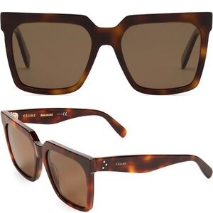 CELINE CL 400551 BROWN HAVANA SUNGLASSES POLARIZED